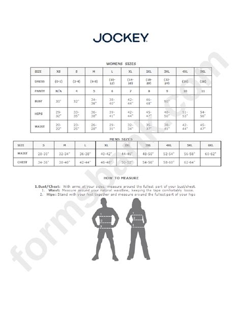 jockey brief size|jockey sizes chart.